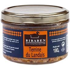 Terrine du Landais au foie gras de canard BIRABEN, 180g
