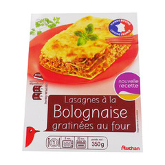 Auchan lasagne bolognaise 350g