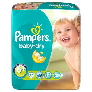 Couches Baby-dry 17 + kg Pampers
