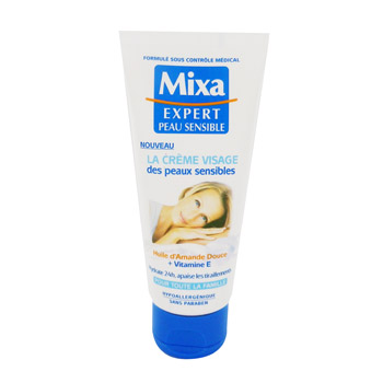 Creme hydratante visage pour peaux seches MIXA, 100ml