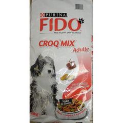Fido, Croq Mix - Croquettes pour chiens au bœuf, aux céréales et aux légumes, le sac de 10 kg