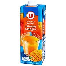Nectar d'orange et mangue U, brique de 1l