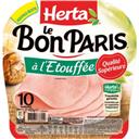 Herta Le Bon Paris - Jambon cuit qualité supérieure à l'étouffée la barquette de 10 - 425 g