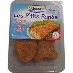 Odyssee, Les P'tits Panes poisson & fromage, la barquette de 2 - 200 g