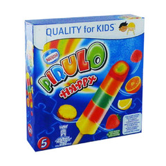 Pirulo Happy - Bâtonnets aux Fruits La glace qui fait plaisir aux enfants et aux mamans ! Le bâtonnet Fruit Joy, c'est une petite portion pour vos enfants avec 19, 2% de fruits.