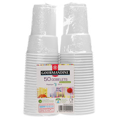 Gobelets plastique Gourmandine x50 25cl