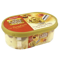 Glace Carte d'Or Sensation Creme brulee bac 900ml