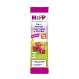 Hipp Biologique Barres Pommes Fruits Rouges et Céréales dès 12 Mois - 20 Barres de 25 g