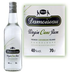 Damoiseau, Rhum blanc agricole guadeloupe 40°, la bouteille de 70 cl