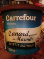 Rillettes canard Carrefour