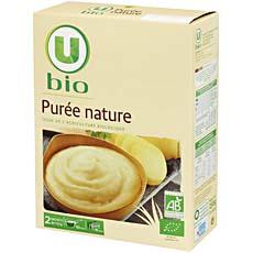 Puree nature U BIO, 2 sachets, 250g