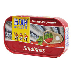 Bon appetit sardines a la tomate piquante 120g