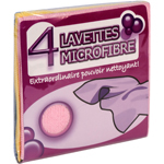 Lavettes Microfibres x4