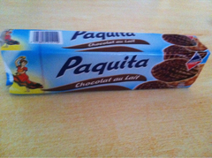 Paquita, biscuits sablés nappés au chocolat au lait 200g
