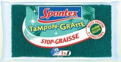 Tampon-gratte stop graisse Systeme exclusif Stop Graisse, reste propre plus longtemps