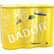 Eau gazeuse aromatisée citron BADOIT, canette 6x33cl