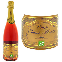 Vin mousseux brut bio cuvée Chante-Alouette rosé blle 75cl