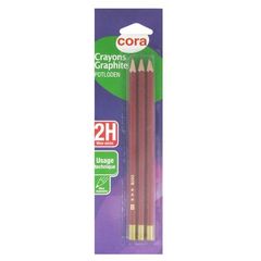 Cora 3 crayons graphite 2h