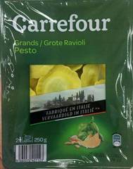 Pâtes grands ravioli pesto Carrefour
