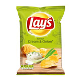 chips saveur cream & onion lays 120g