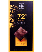 Chocolat Noir Franc et Corse, 72 % de cacao