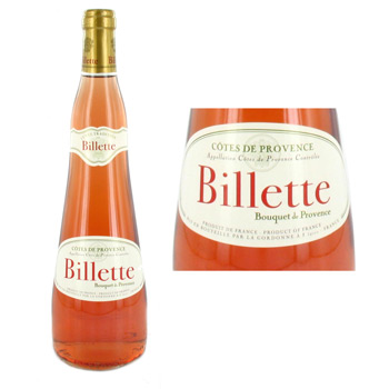 Vin rose Billette Bouquet de Provence 75cl