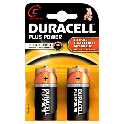 Duracell Plus Power - Piles C LR14 alcaline 1,5V les 2 piles