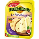 Fromage au lait pasteurisé en tranches Le Moelleux LEERDAMMER, 29,5%MG,10 tranches, 250g