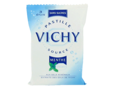 Pastilles a la menthe sans sucres avec edulcorants, aux sels mineraux, extraits des eaux de Vichy, 3 x 19g, 57g