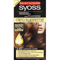 Coloration Oleo Supreme SYOSS, chatain dore n°4-60