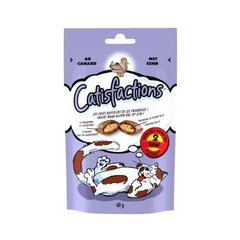 CATISFACTIONS - Au canard - Friandises pour chats - Sachet de 60 g - Lot de 6