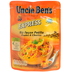 Riz express 2mns Uncle Ben's Facon paella 250g