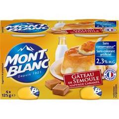 Gateau de semoule au caramel Mont Blanc, 4x125g
