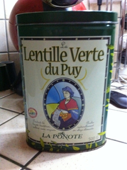 Lentilles vertes du Puy AOC LA PONOTE, 500g