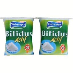 Bifidus actif, laits fermentes au bifidus nature, 4 x 125g,500g