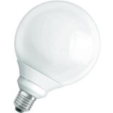 Ampoule globe Eco 80% OSRAM, 17W E27, blanc chaud
