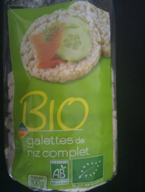 Galettes de riz complet, Bio 100g