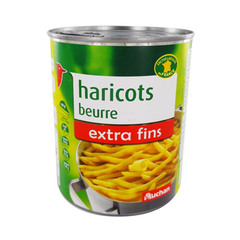 haricots beurre extra fins auchan 400g