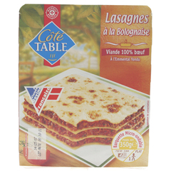 Lasagnes bolognaise Cote Table 350g