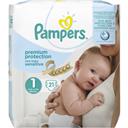 Pampers Couches new baby sensitive taille 1 (nouveau-né) 2-5 kg Le paquet de 21
