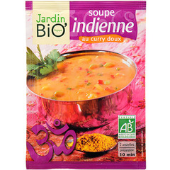 Jardin Bio Soupe Indienne au Curry Doux 40 g - 