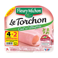 Fleury Michon 4tr jambon torchon cuit a l'etouffee s.c.