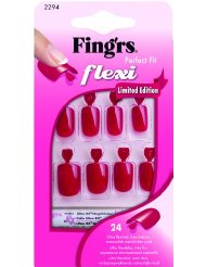 Fing'rs - 2294 - Faux Ongles - édition limitée Ongles Colorés Rouges avec colle