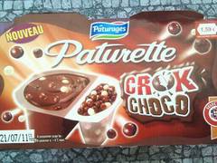 Paturette Crok Choco - creme dessert et billes chocolat, les 4 pots de 117g