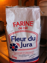 Farine de blé type 55 FLEUR DU JURA, sac de 5kg