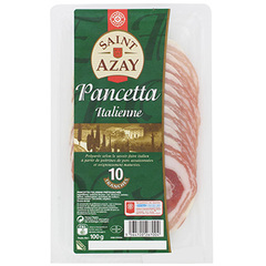 Pancetta italienne Saint Azay 10 tranches 100g