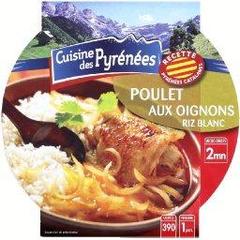 Cuisine des Pyrenees, Poulet aux oignons et au riz blanc, la barquette de 300g