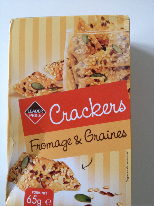 Crackers fromage et graines 65g