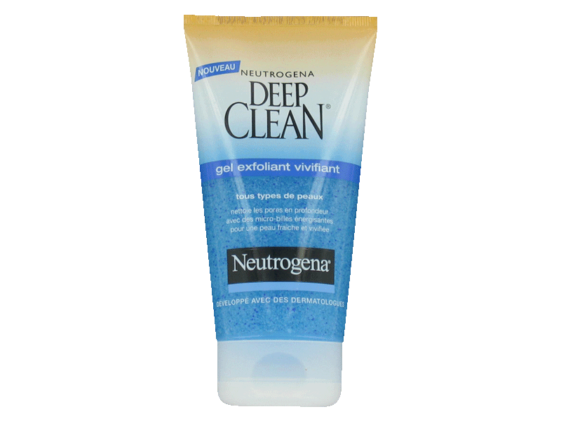 Deep clean - Gel exfoliant vivifiant Tous types de peaux, nettoie les pores en profondeur avec des micro-billes énergisantes pour une peau fraîche et vivifiée.