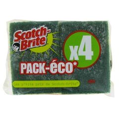 Eponges Scotch Brite Pack eco x4